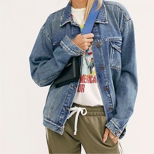Free People Oversized Denim Jacket Medium